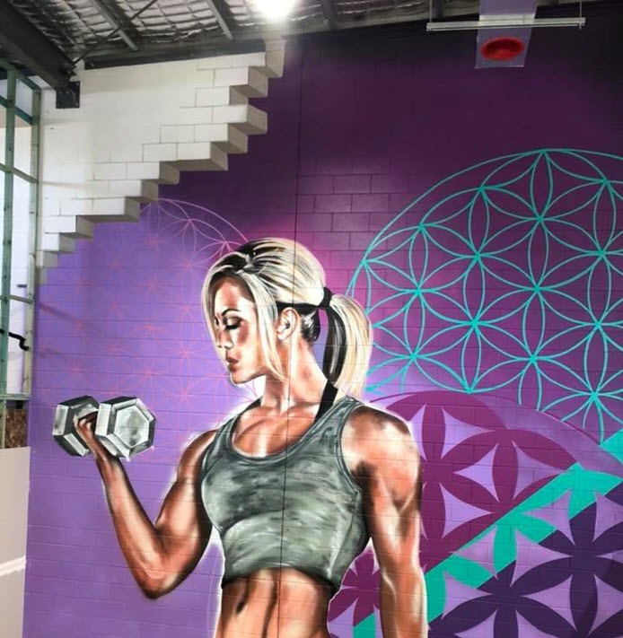 blockwork art worldgym